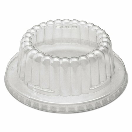 SOLO Flat-Top Dome PET Plastic Lids for 12 oz Containers, 4.34 in. Diameter x 1.5 in.h, Clear, 1000PK DF12-0090
